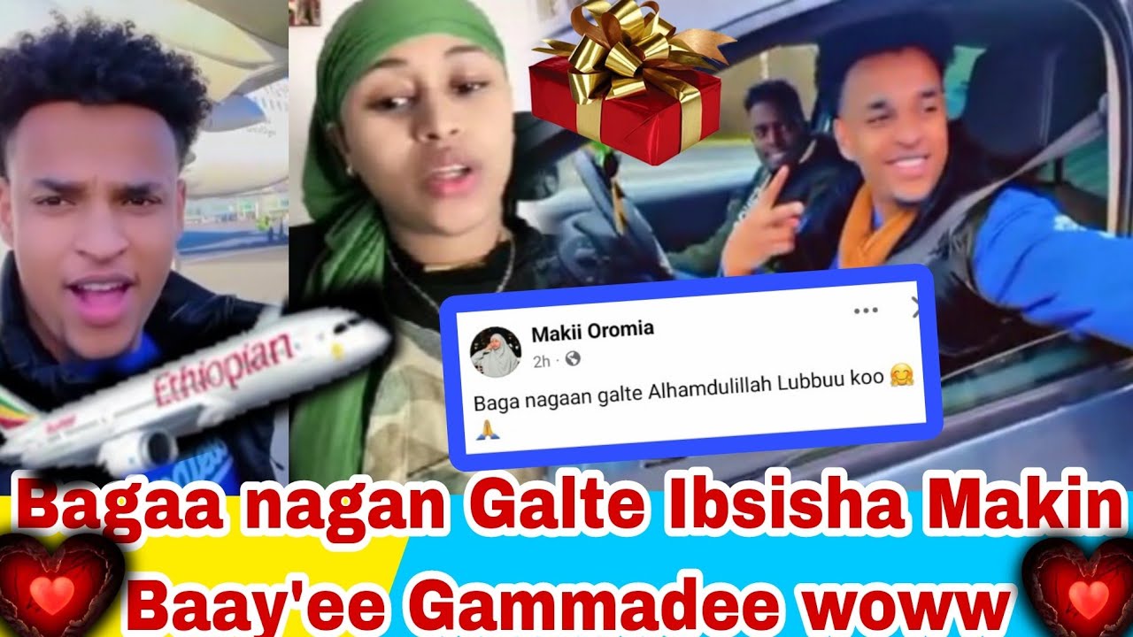 Congratulations Ibsisha Biyyaa Gale Rabbin Bagaa Nagan Si Galchee Makin Baay'ee Gammadee✈️