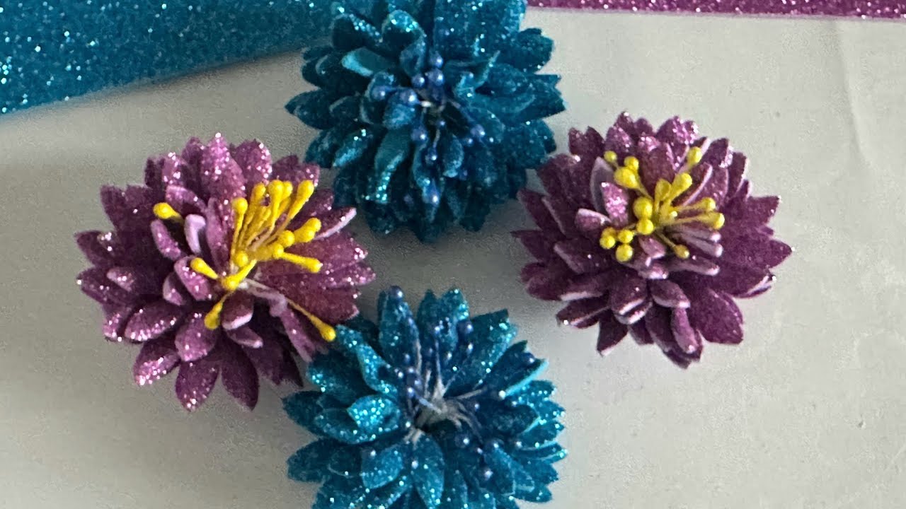 EASY Flowers from Foam Sheets! DIY Home Decorations