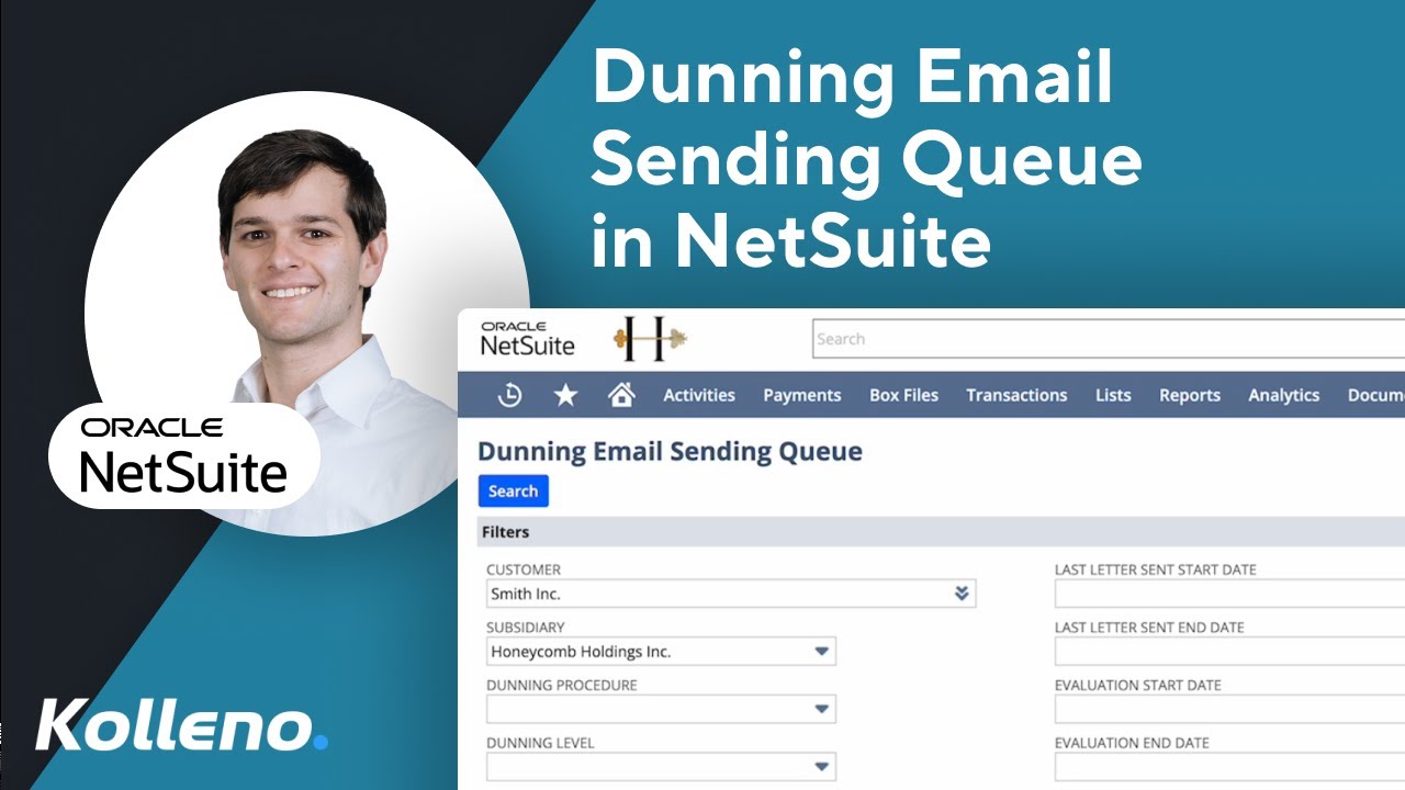 NetSuite Tutorial  |  Sending Dunning Letters Manually via the Dunning Email Sending Queue