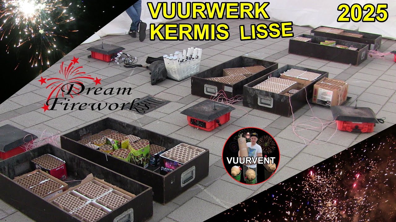 Vuurwerkshow Kermis Lisse 2025 - Dream Fireworks - FIREWORKS - VUURWERK - FUOCHI D'ARTIFICIO