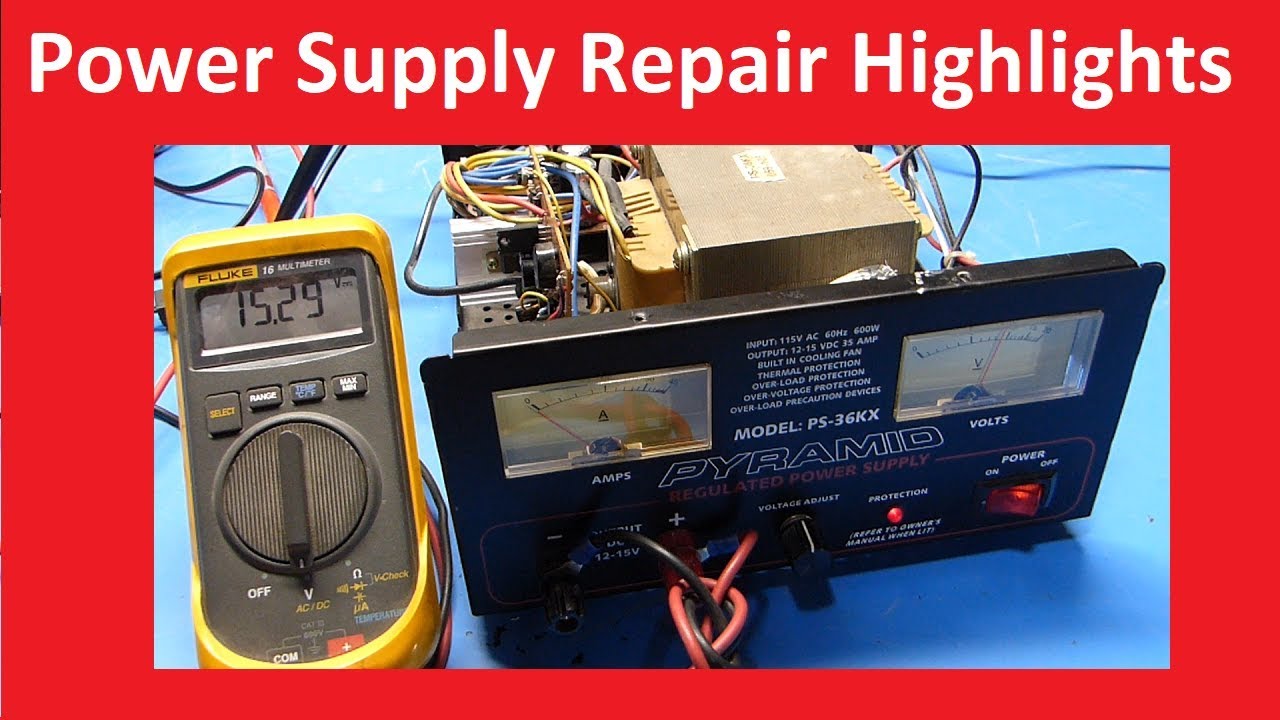 Pyramid PS-36KX Power Supply Repair Highlights