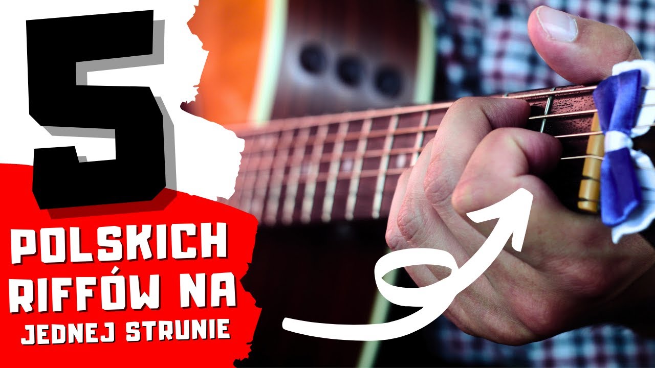 Łatwe utwory na gitarę 👌🎸 Polskie Riffy na Jednej Strunie
