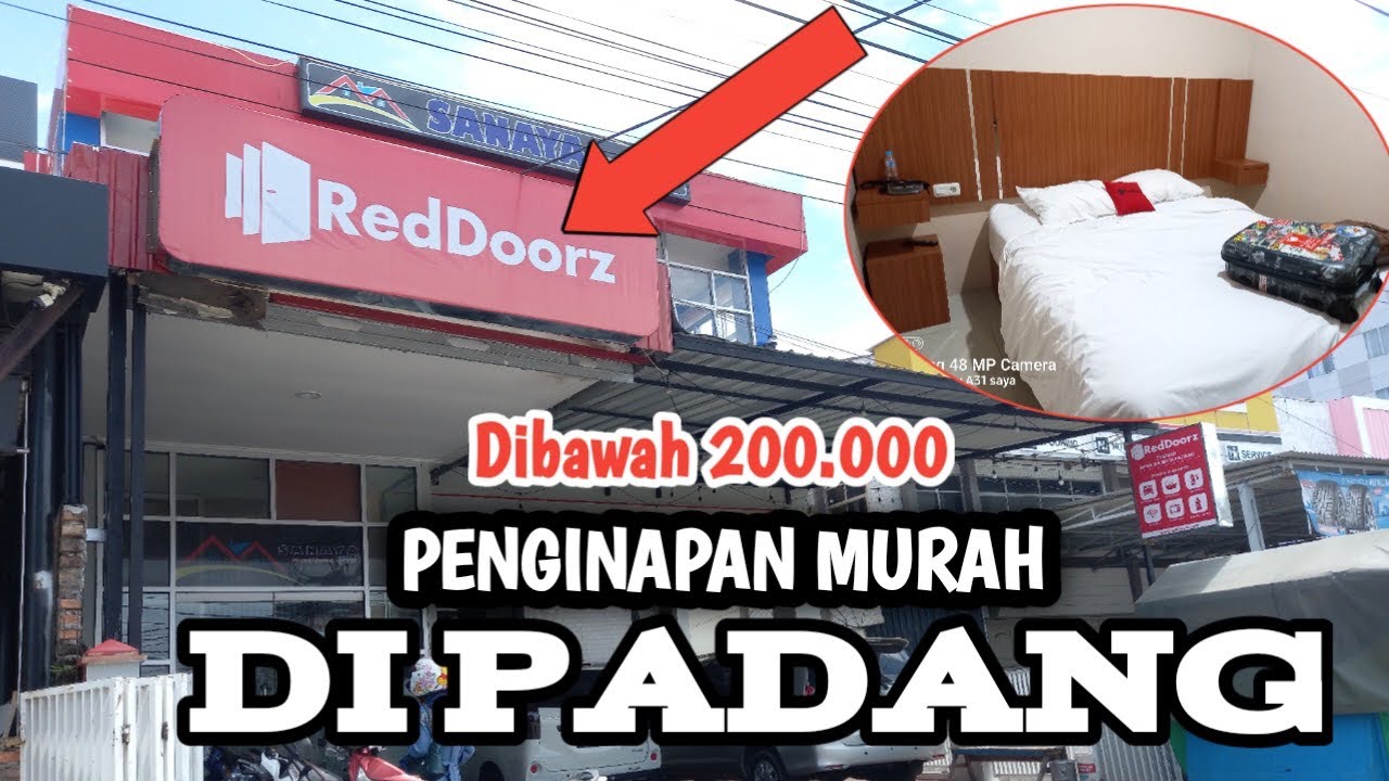 PENGINAPAN MURAH DI PADANG REDDOORZ UNDER 200K #reddoorz #hotelmurahpadang #penginapanmurah