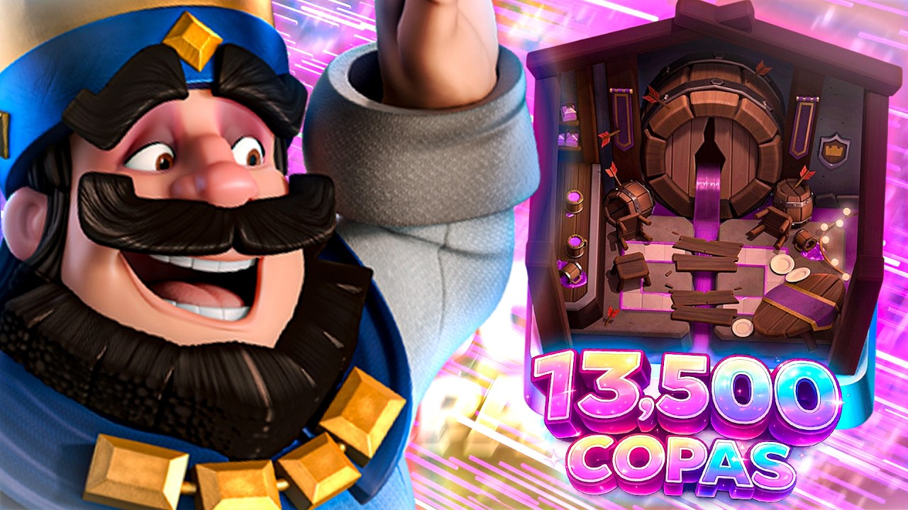 Así SUBÍ a las 13,000 COPAS con el MAZO de EXCAVADORA CICLO 3.0 #clashroyale 😻