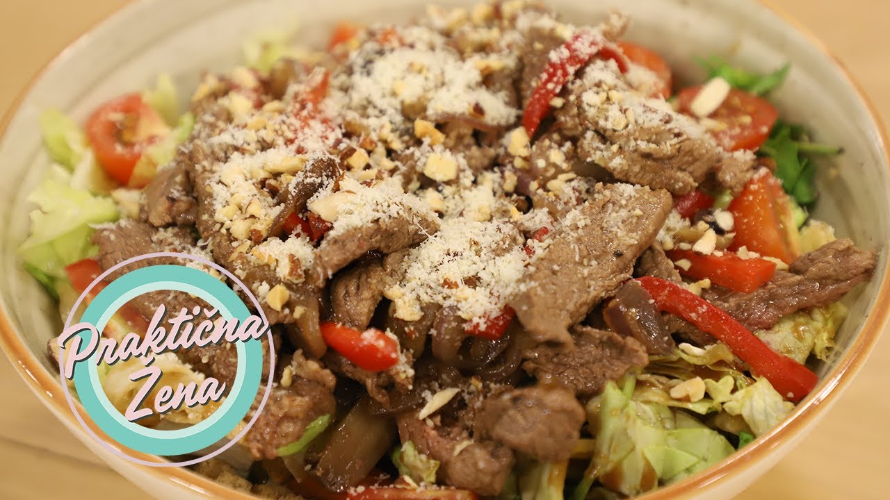 Praktična žena – Salata sa biftekom