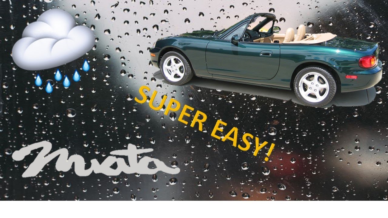 How to clear drain hole (1989-2005) Mazda Miata MX-5