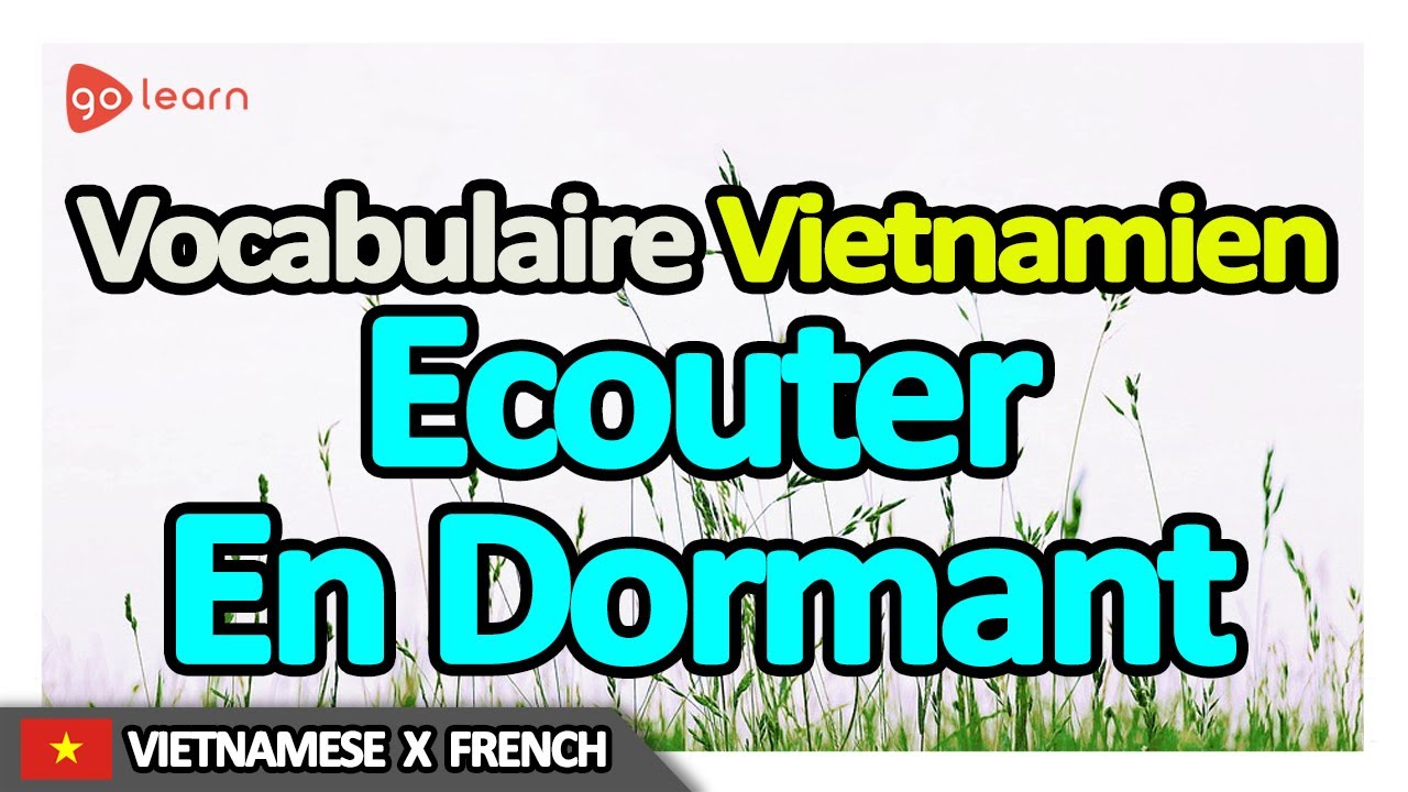 Apprendre le Vietnamien | Vocabulaire Vietnamien Ecouter en dormant | Golearn