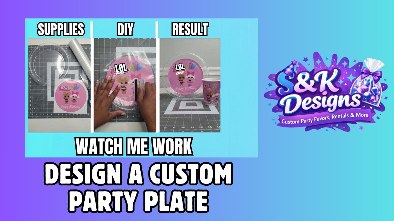 Watch Me Work! Design a Custom Party Plate