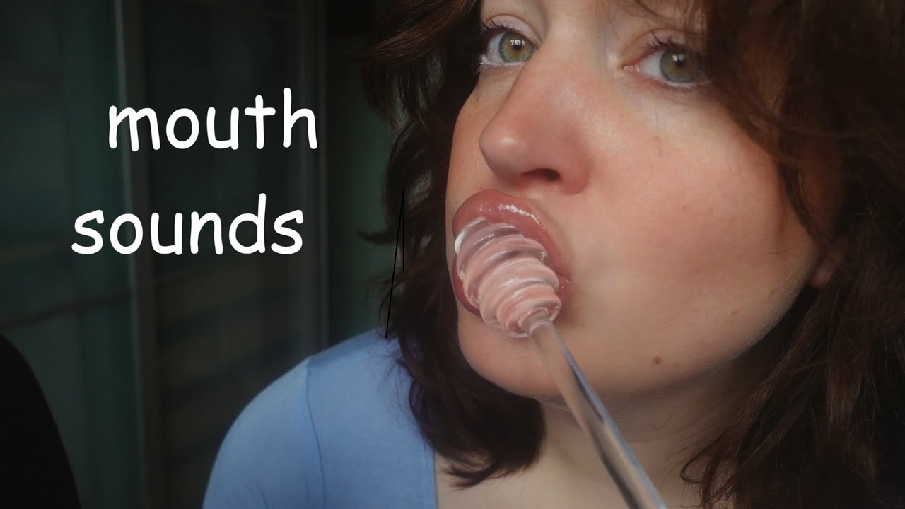 ASMR only mouth sounds (honeyspoon, spit painting, kisses, hand movements, eating, lip balm & more)