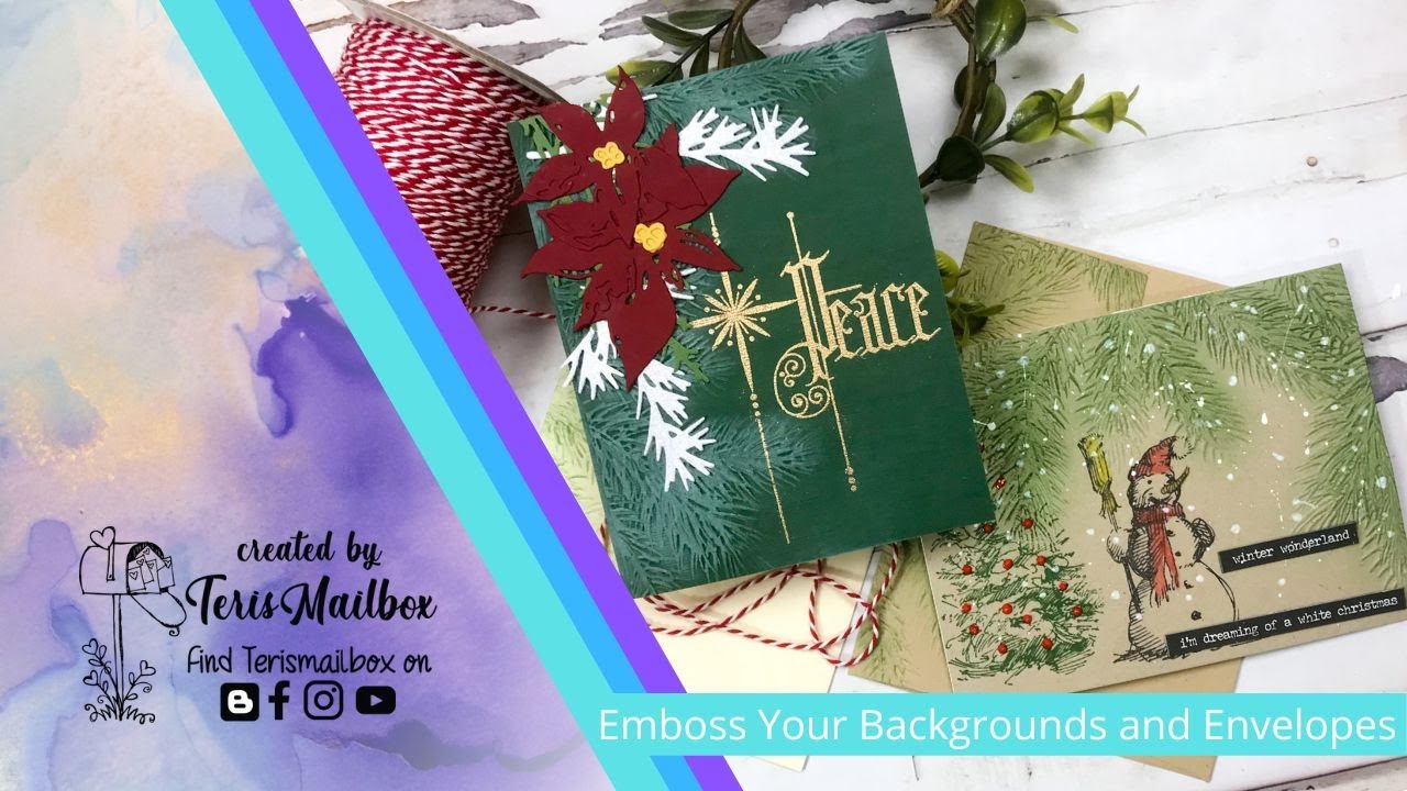 Embossed Backgrounds Two Ways