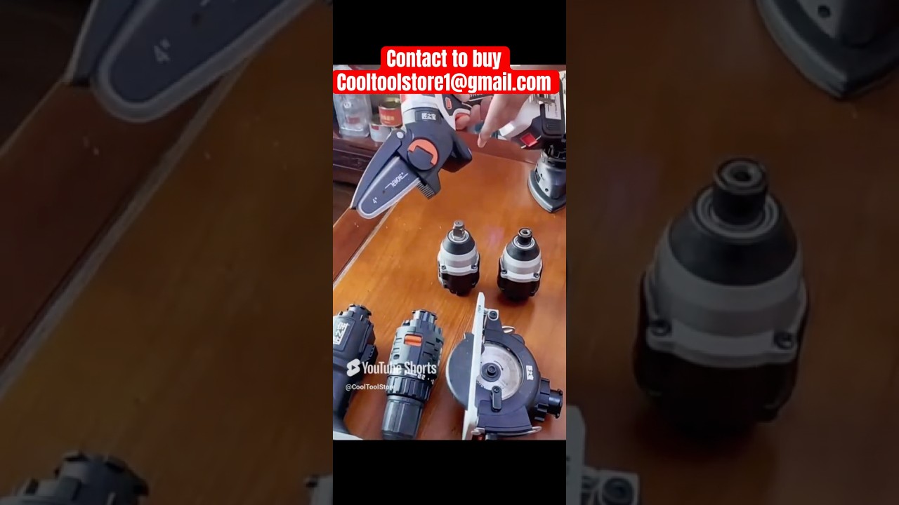 All in one cordless electric drill #allinone #multifunctional #cutter #chainsaw #toolbox