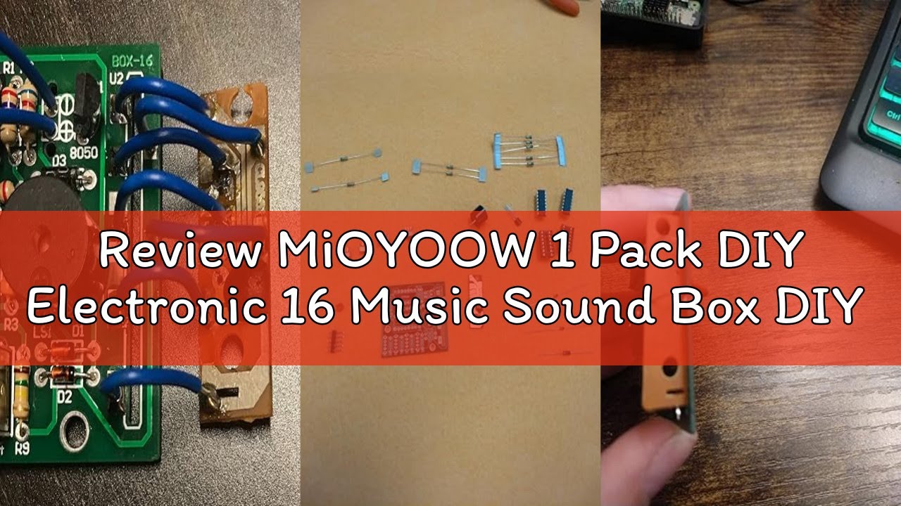 Review MiOYOOW 1 Pack DIY Electronic 16 Music Sound Box DIY Kit Module Soldering Practice Learning K