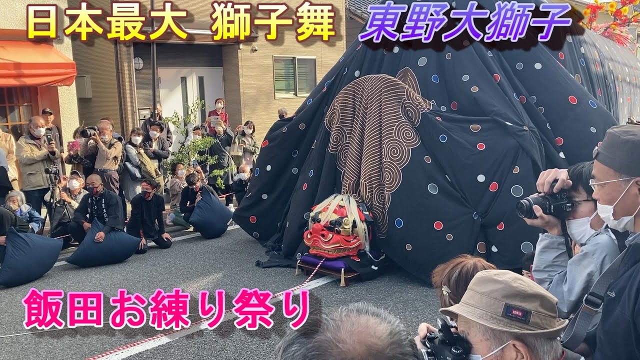 2022年3月26 飯田お練り祭り 日本最大的狮子舞庙会 lion dance