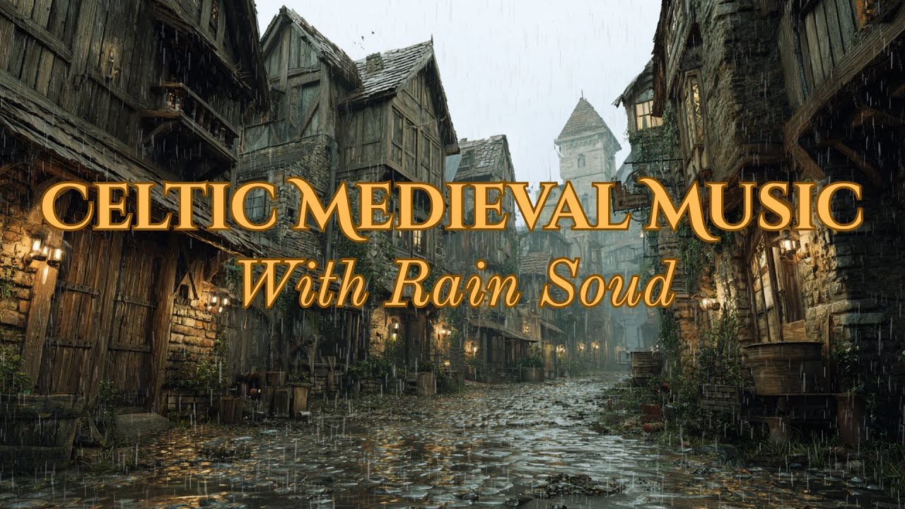 Medieval Celtic Music Rain – Relaxing Instrumental Ambience for Focus, Sleep & Mental Peace