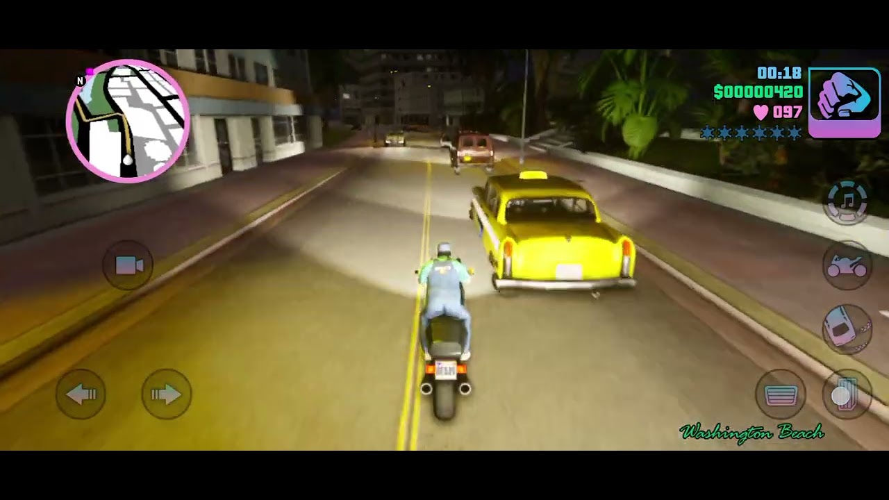 Playing GTA vice City blasting three police van fourth quest