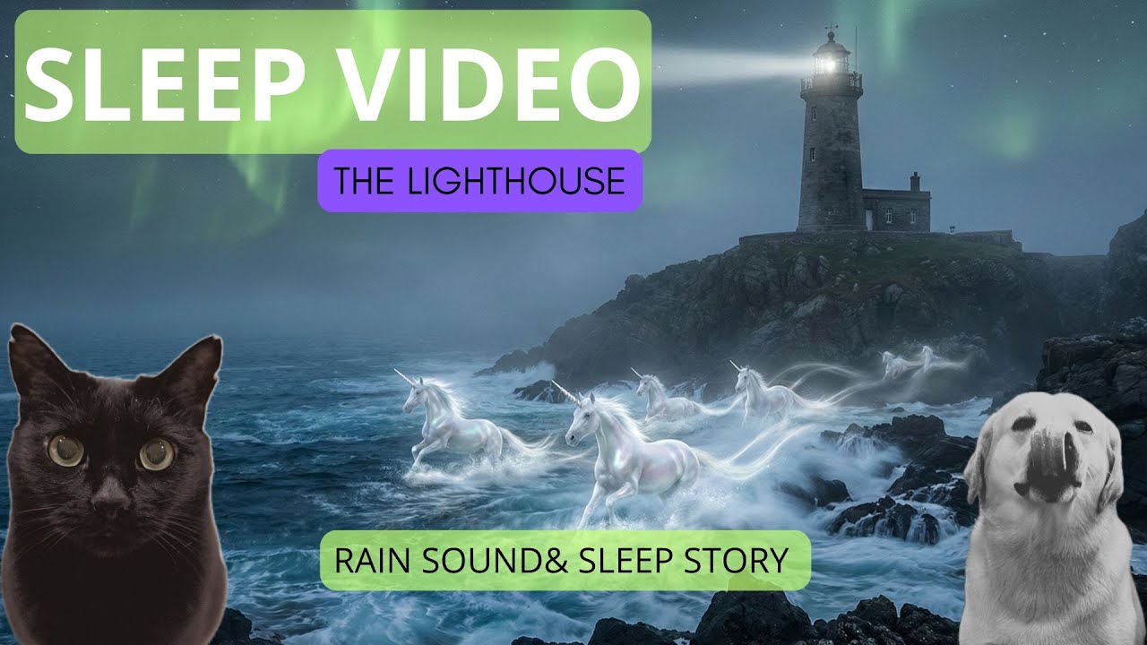 3-Hour Sleep Story 🌊 "The Lighthouse" | Ocean Waves & Rain Sounds for Deep Sleep