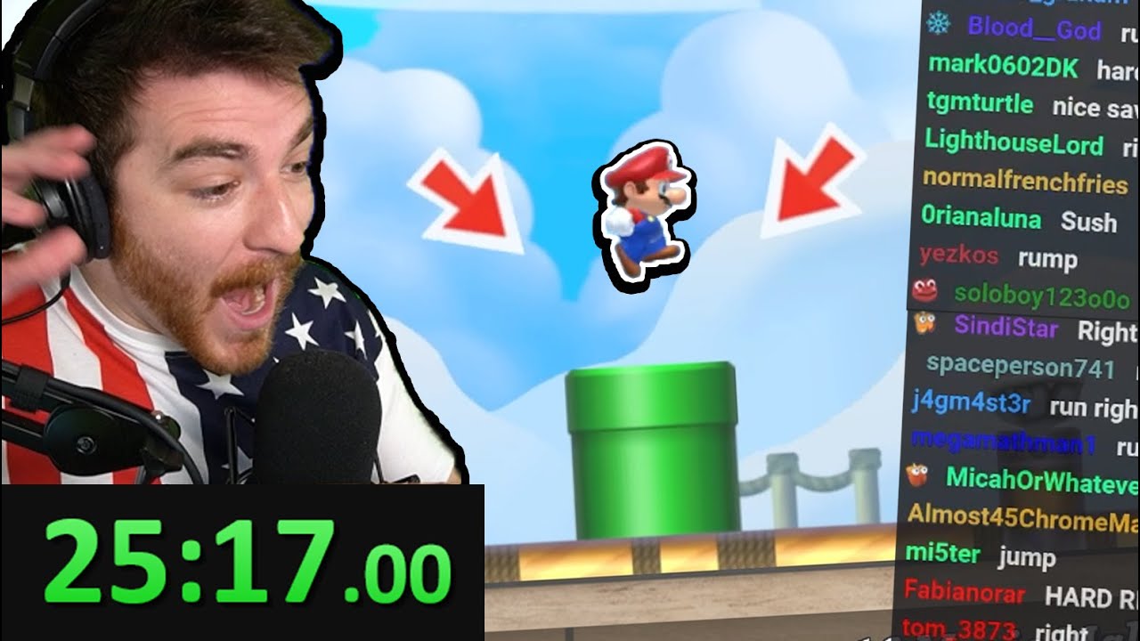 Can Twitch Chat finish a SINGLE Mario Speedrun?