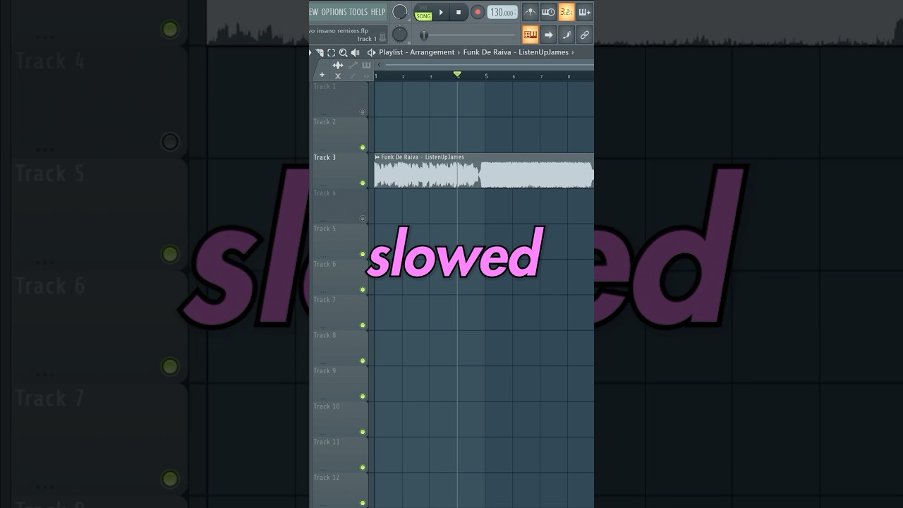 HOW TO CREATE SPED UP AND SLOWED DOWN REMIXES ON FL STUDIO! #flstudiotutorial #flstudio
