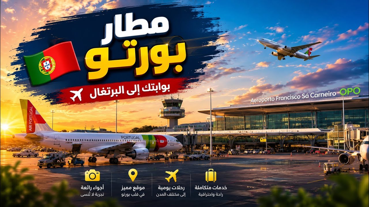 مطار بورتو البرتغال🇵🇹