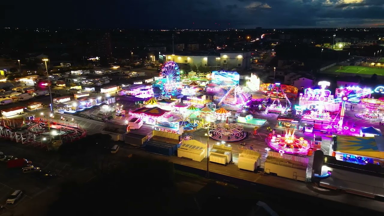 Fiera di San Luca e luna park, il volo del drone