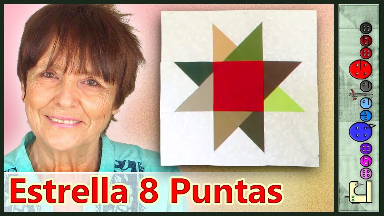 Estrella de 8 Puntas (Patchwork) [Tutorial]