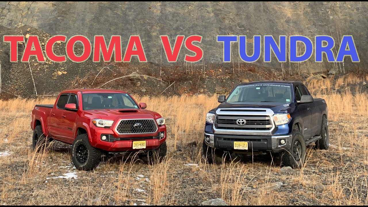 2019 Toyota Tacoma TRD Sport Long Bed VS 2014 Toyota Tundra TRD Off Road 4x4 - Rock Hill Climbing