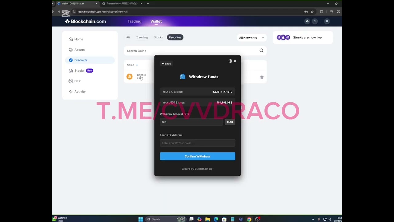 Blockchain BTC Script with proof Blockchain Unconfirmed Transaction Script 2025/2026