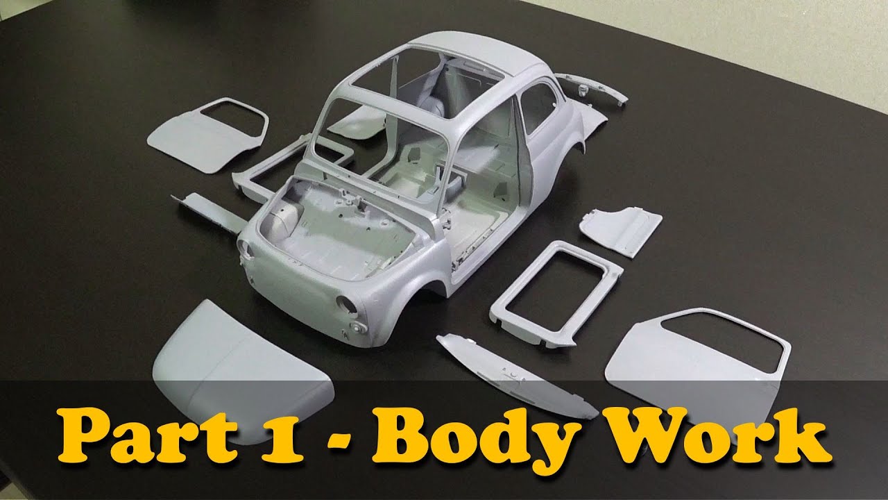Part 1 - Basic Body Work [1/12 FIAT 500F Scale RC Car Build] SCHH
