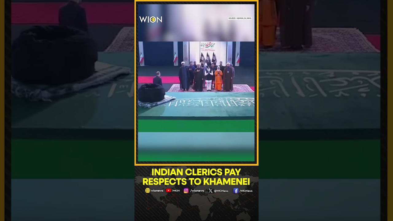 Indian Religious Delegation Pays Tribute To Ayatollah Ali Khamenei | WION Shorts