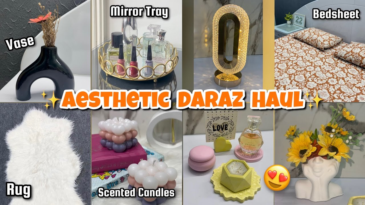 DARAZ ROOM DECOR SHOPPING 🛍️💖✨ | with Prices and Links