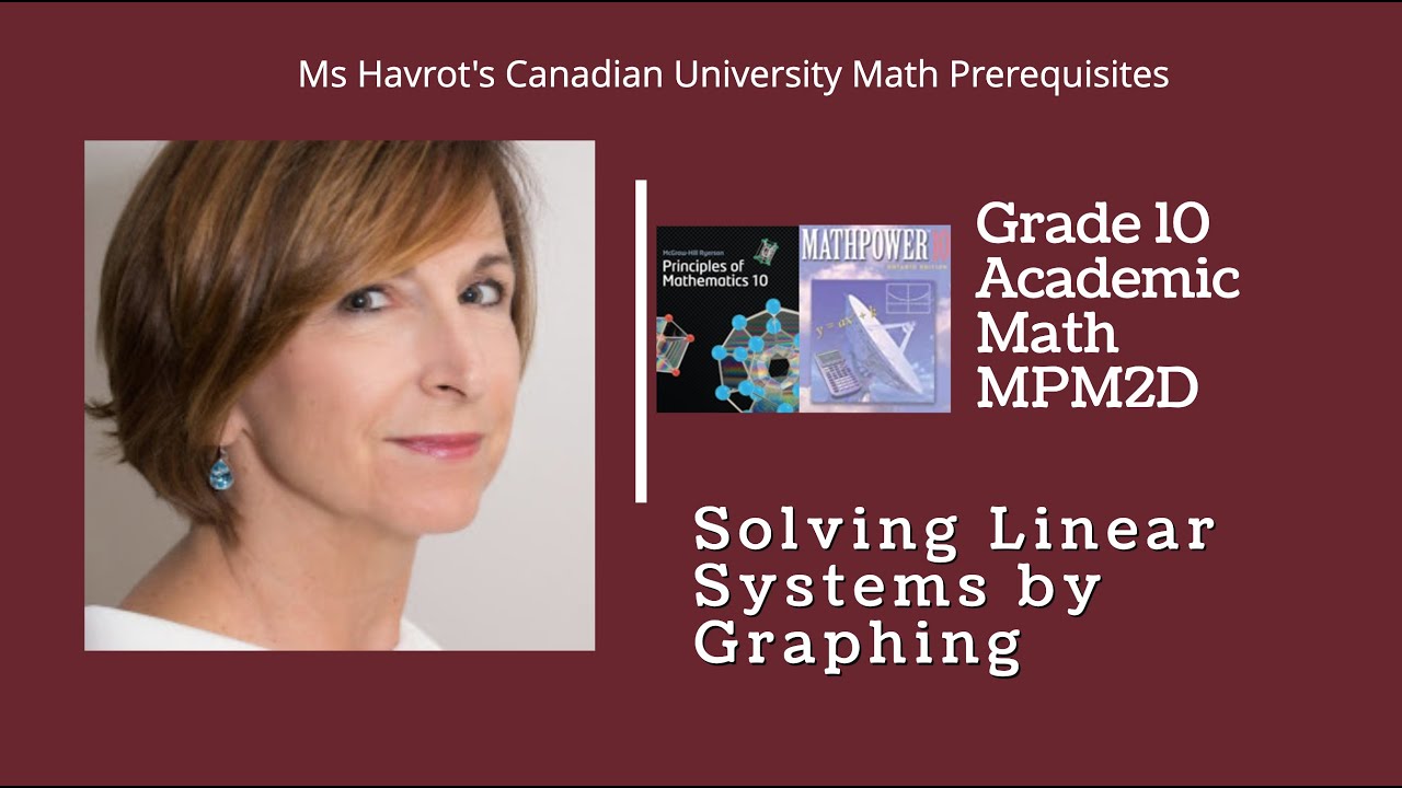 Grade 10 Solving Linear Systems by Graphing