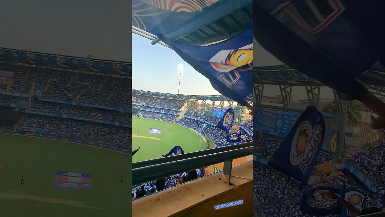 Mumbai Indians Wankhede Stadium Match atmosphere  #ipl
