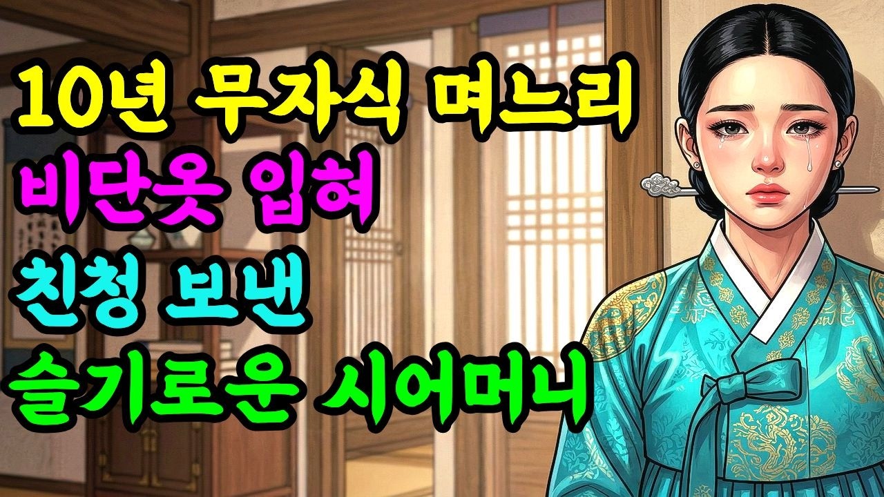 10년 무자식 며느리 비단옷입혀 친정보낸 지혜로운 시어머니 ｜야담｜옛날이야기｜조선야담｜오디오북｜민속이야기