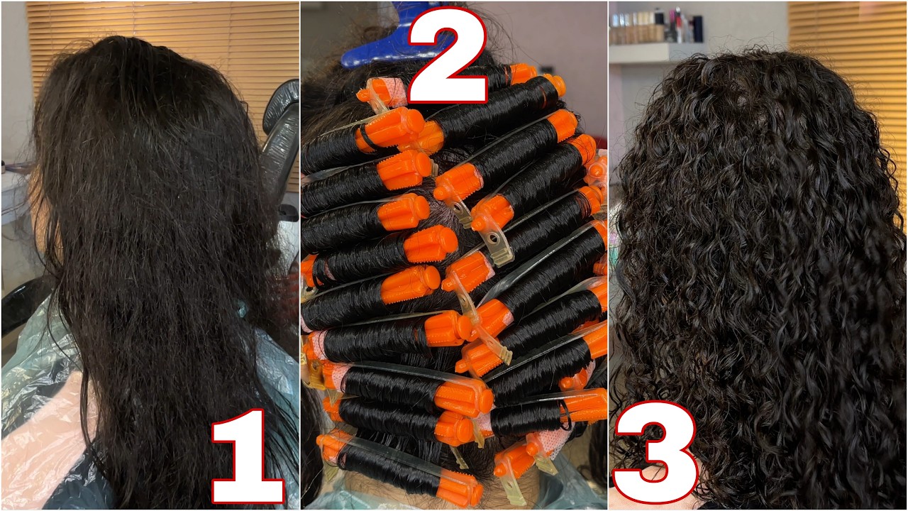✨ How to Get Perfect Permanent Curls 🌟 | Easy Step-by-Step Tutorial for Gorgeous Holiday Hair 🎄💃