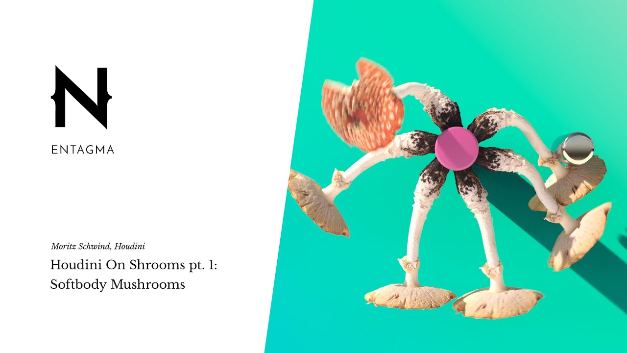 Houdini On Mushrooms Pt.1: Softbody Mushrooms (Vellum + Pointdeform)