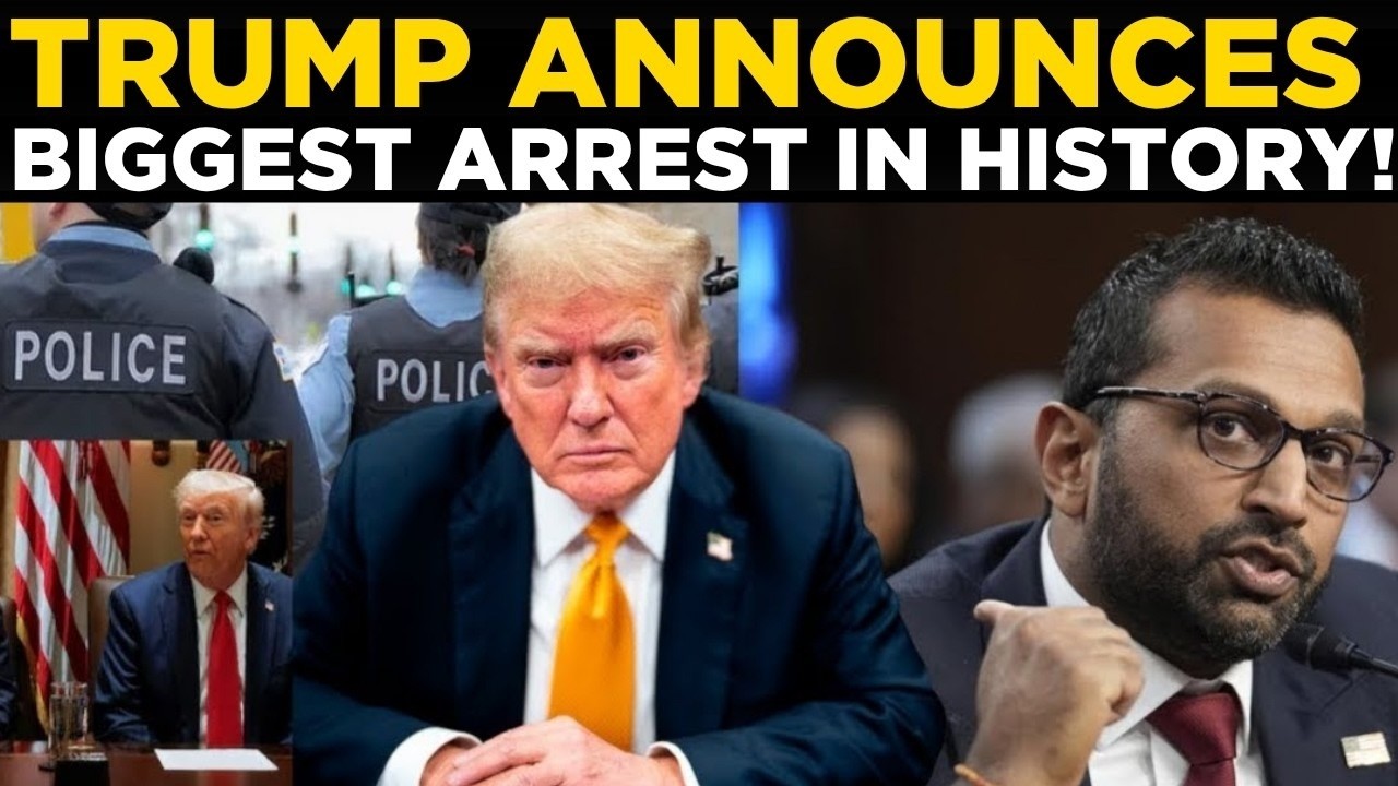 US News LIVE | Arrest Bombshell Hits America Kash Patel Responds Biden In Crisis | trump live