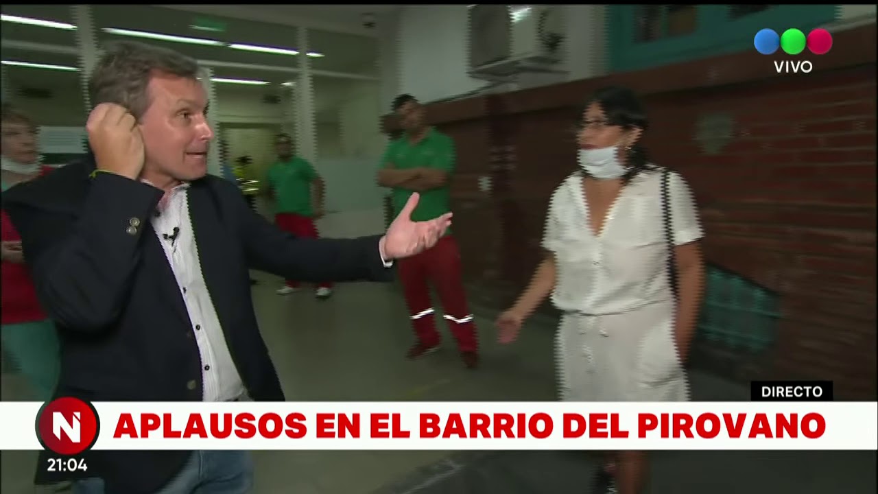 Personal médico del Pirovano agradeció los aplausos y pidió más equipamiento - Telefe Noticias