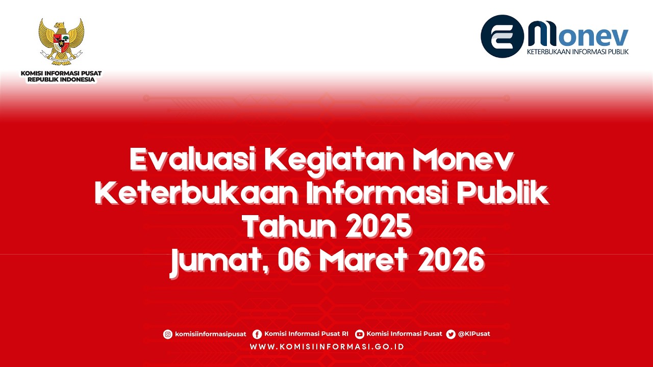 Evaluasi Monev Keterbukaan Informasi Publik Badan Publik 2025