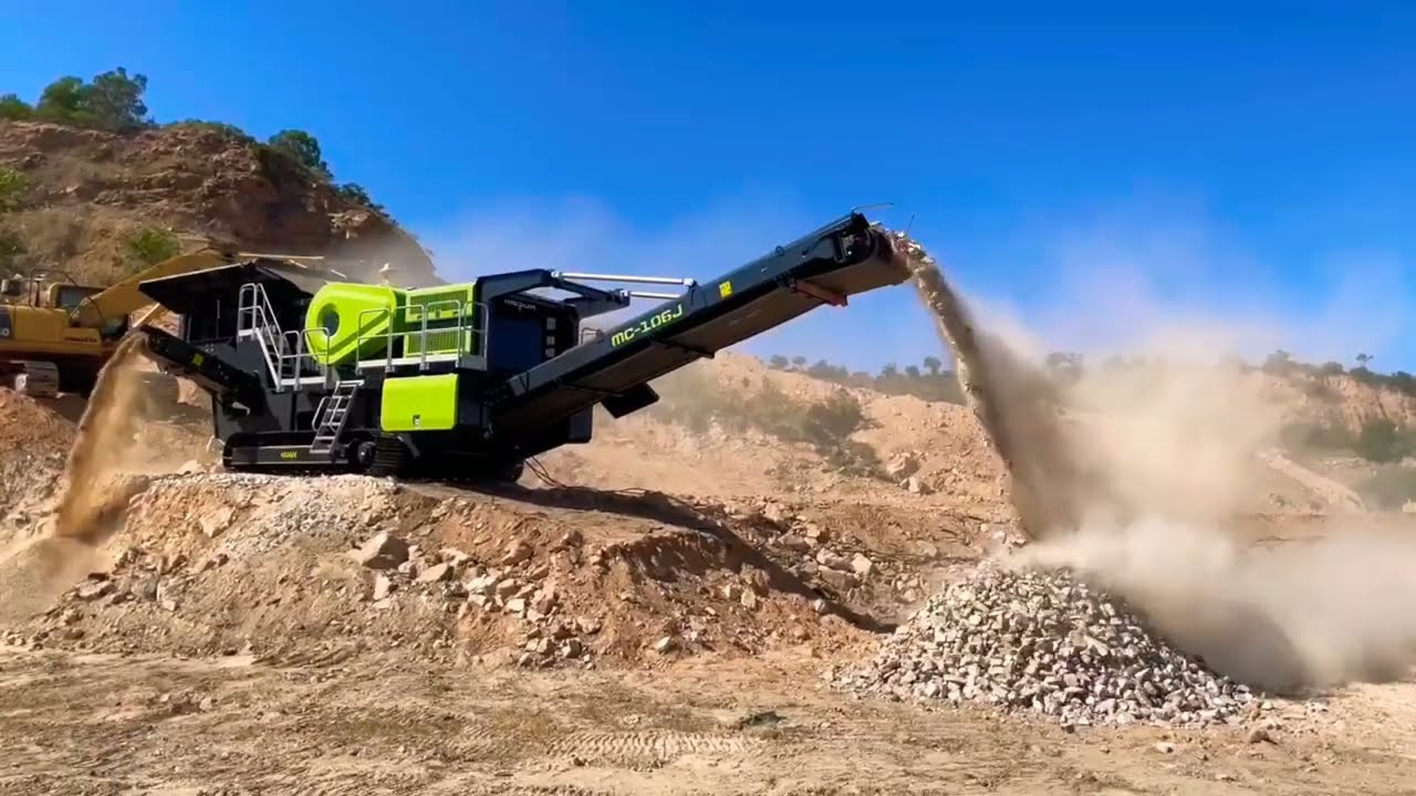 Mesda Mobile Crusher Made In china, Rock Crusher #alatberat #bigmachines
