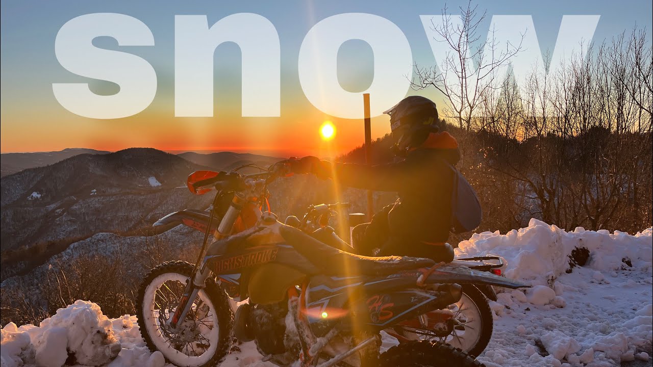 KTM EXC250 & TOMOS APN6 - On Snow