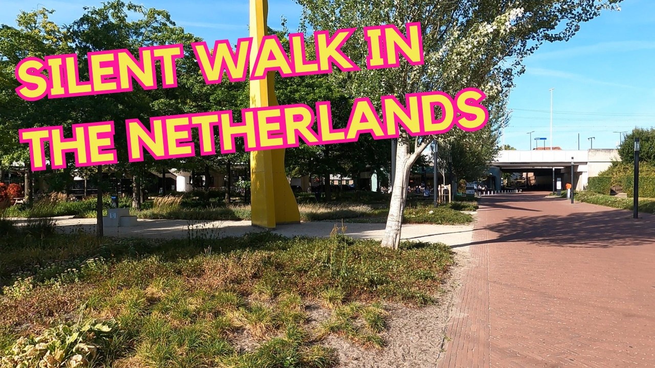 Walking in Voorburg The Hague in the Netherlands
