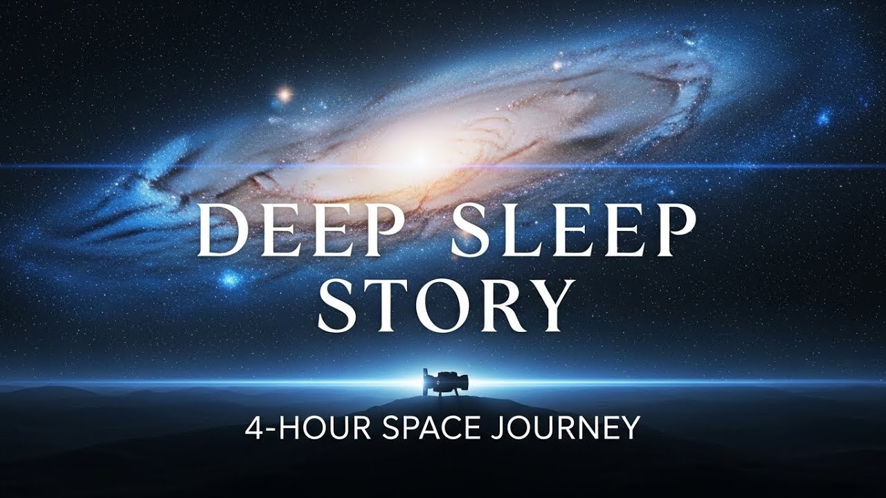 Bathing in Space 🌌 Deep Sleep Story for Adults | Relaxing Space Journey (4 Hours)