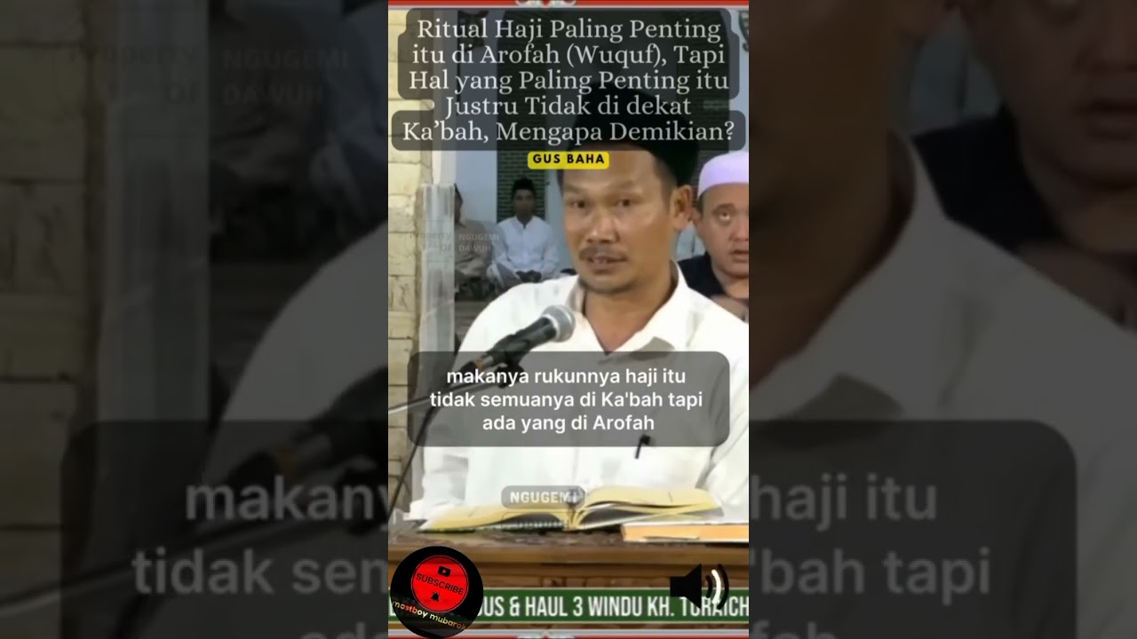Ritual Haji Paling Penting Itu Wukuf Di Arafah !!! #ngaji #gusbaha #haji #wukuf #arafah
