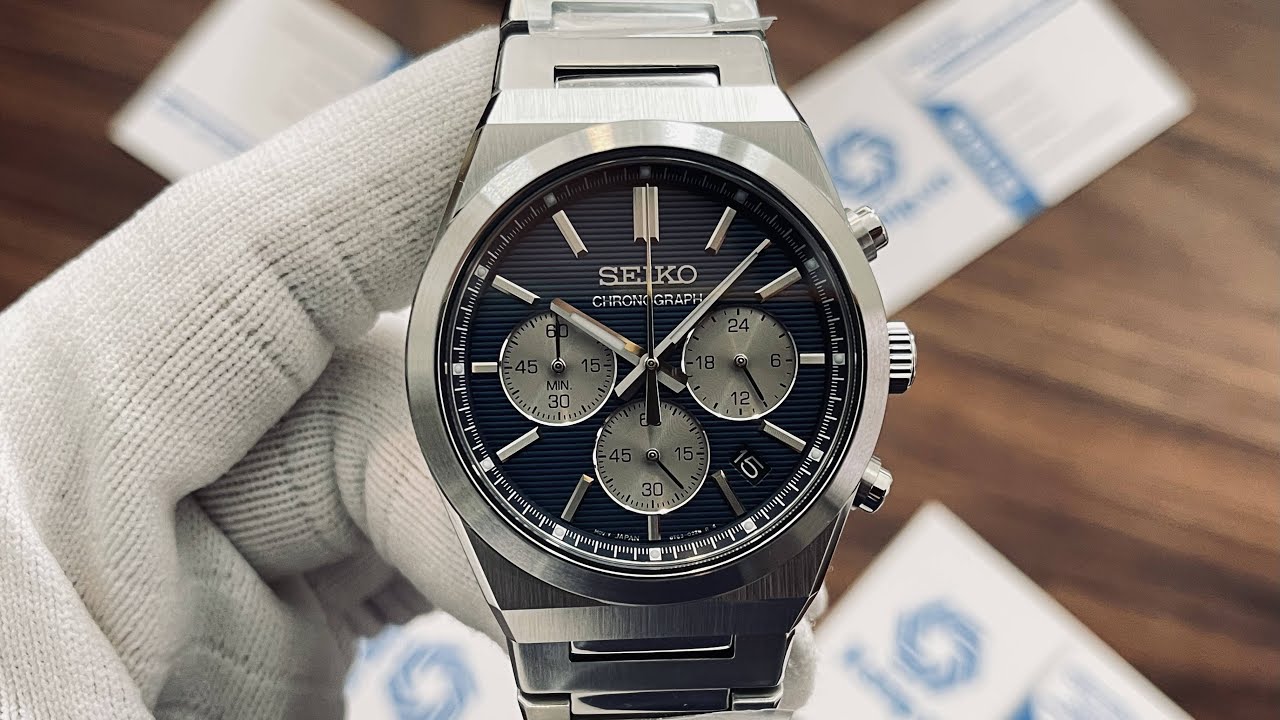 Xship.vn: Seiko Sport Chronograph Quartz Blue Dial Men Watch SSB453P1