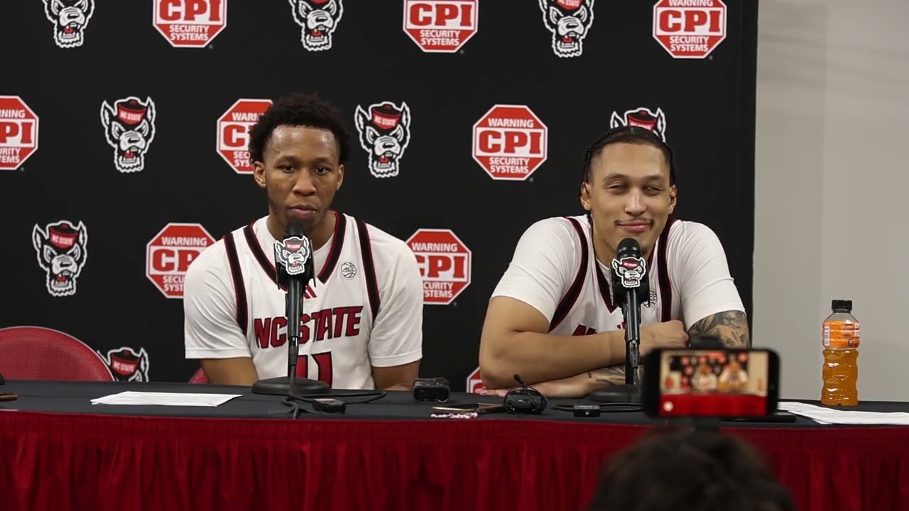 NC State G Quadir Copeland and Darrion Williams press conference following win at home over Syracuse