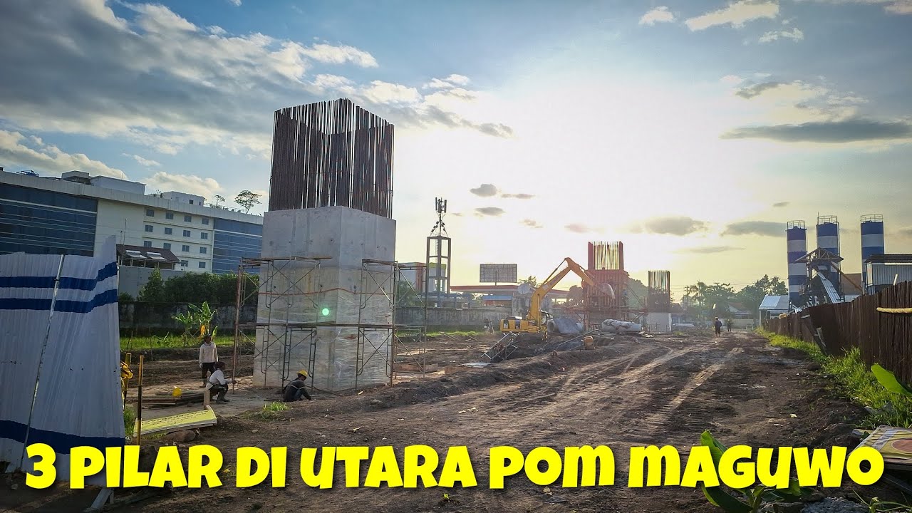3 Pilar Tol Jogja-Solo Di Utara POM Bensin Maguwoharjo Sudah Berdiri