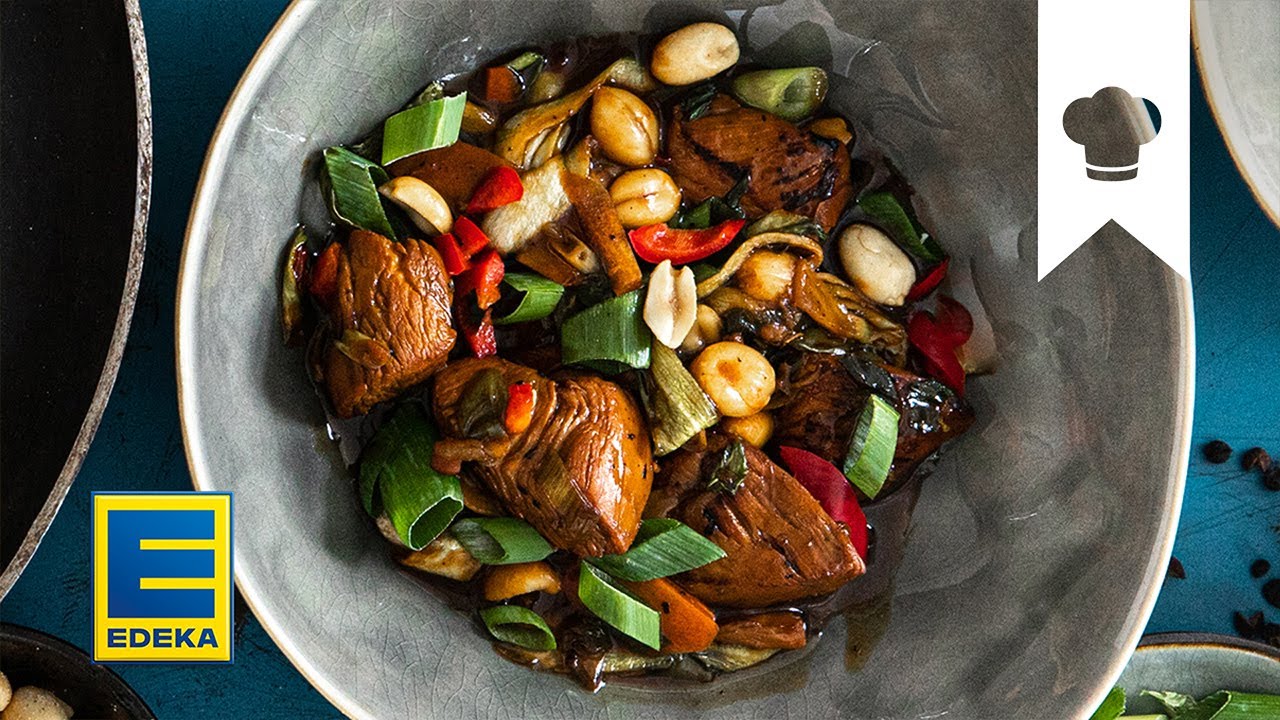 Kung Pao Chicken Rezept | Würziges Hähnchenfleisch mit Pak Choi und Frühlingszwiebeln | EDEKA