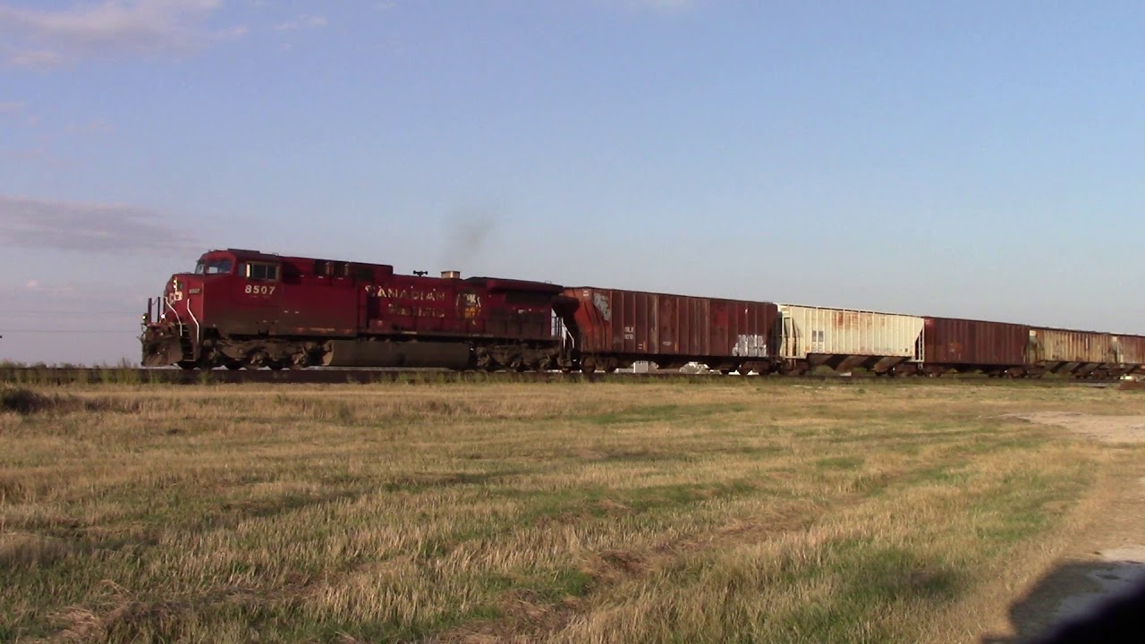 CP Railfanning HD: One Unit Wonder! CP 8507 West at Marquette,MB 03/09/2018 (10/10)