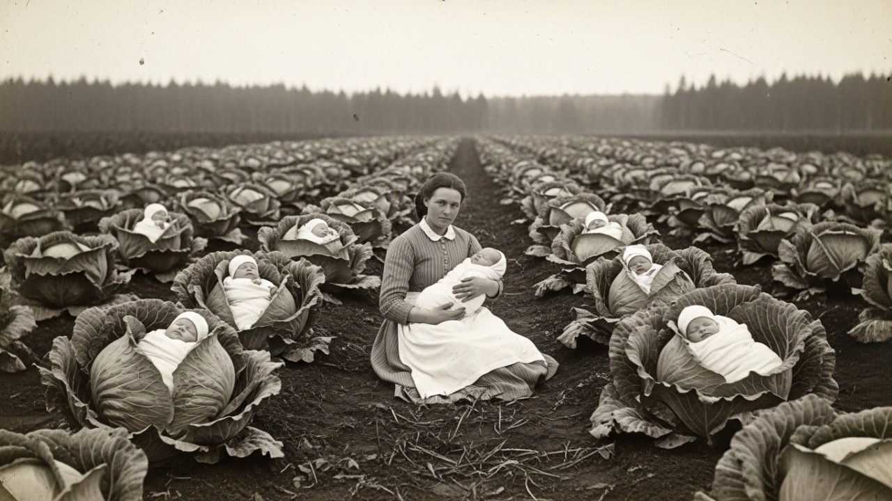 Strange Folklore Behind How Babies Were 