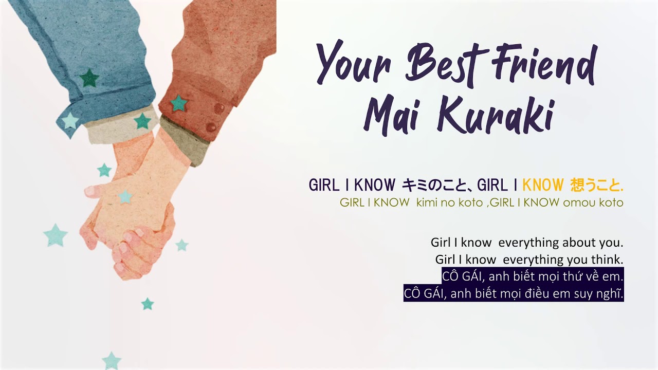 [Nightcore] Your Best Friend | Mai Kuraki | Lyrics + Vietsub + Engsub